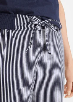 Femme bonprix Pantalons|Pantalon 7/8 en lin mélangé