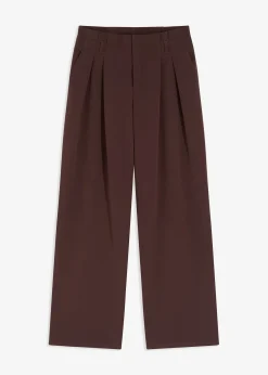 bonprix Pantalon à pinces avec taille élastiquée|Femme Pantalons