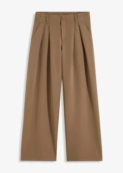 bonprix Pantalon à pinces avec taille élastiquée|Femme Pantalons