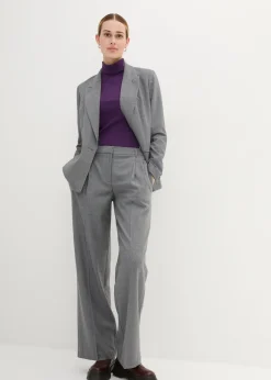 bonprix Pantalon à pinces en laine|Femme Premium|Pantalons