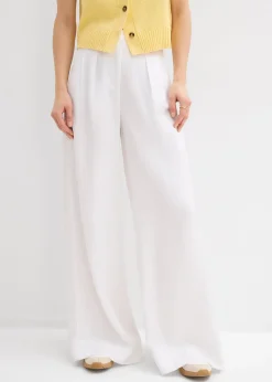 Femme bonprix Pantalons|Pantalon à pinces en lyocell fluide