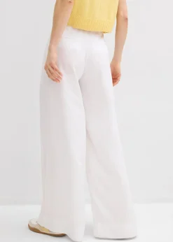 Femme bonprix Pantalons|Pantalon à pinces en lyocell fluide