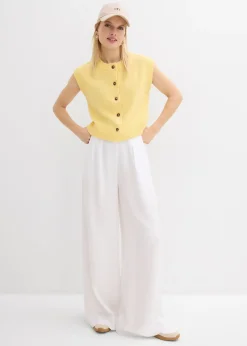 Femme bonprix Pantalons|Pantalon à pinces en lyocell fluide