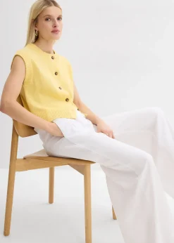 Femme bonprix Pantalons|Pantalon à pinces en lyocell fluide