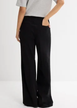 Femme bonprix Pantalons|Pantalon à pinces en twill 100% coton