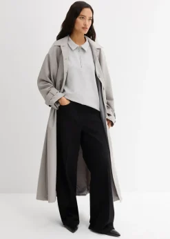 Femme bonprix Pantalons|Pantalon à pinces en twill 100% coton