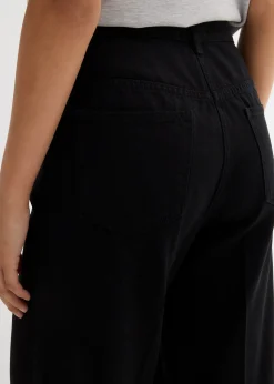 Femme bonprix Pantalons|Pantalon à pinces en twill 100% coton