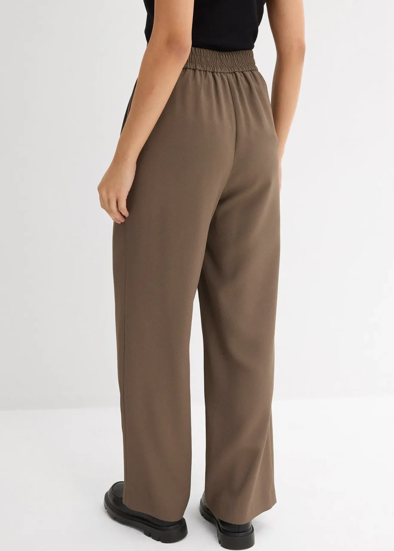 Femme bonprix Pantalons|Pantalon à texture twill