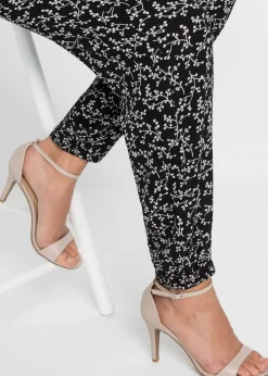 bonprix Pantalon 100% viscose, taille élastiquée|Femme Pantalons