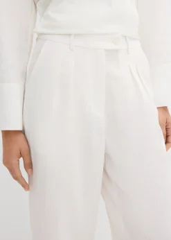 Femme bonprix Pantalons|Pantalon avec bouton décoratif