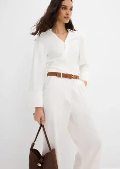 Femme bonprix Pantalons|Pantalon avec bouton décoratif