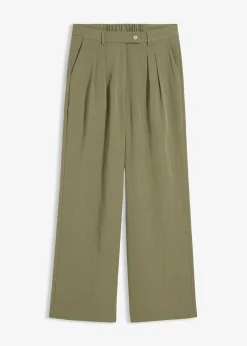 bonprix Pantalon avec bouton décoratif|Femme Pantalons