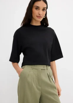 bonprix Pantalon avec bouton décoratif|Femme Pantalons