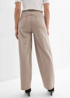 Femme bonprix Pantalons|Pantalon ballon à rayures