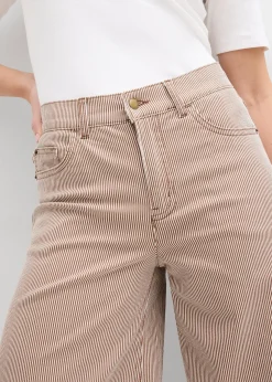 Femme bonprix Pantalons|Pantalon ballon à rayures