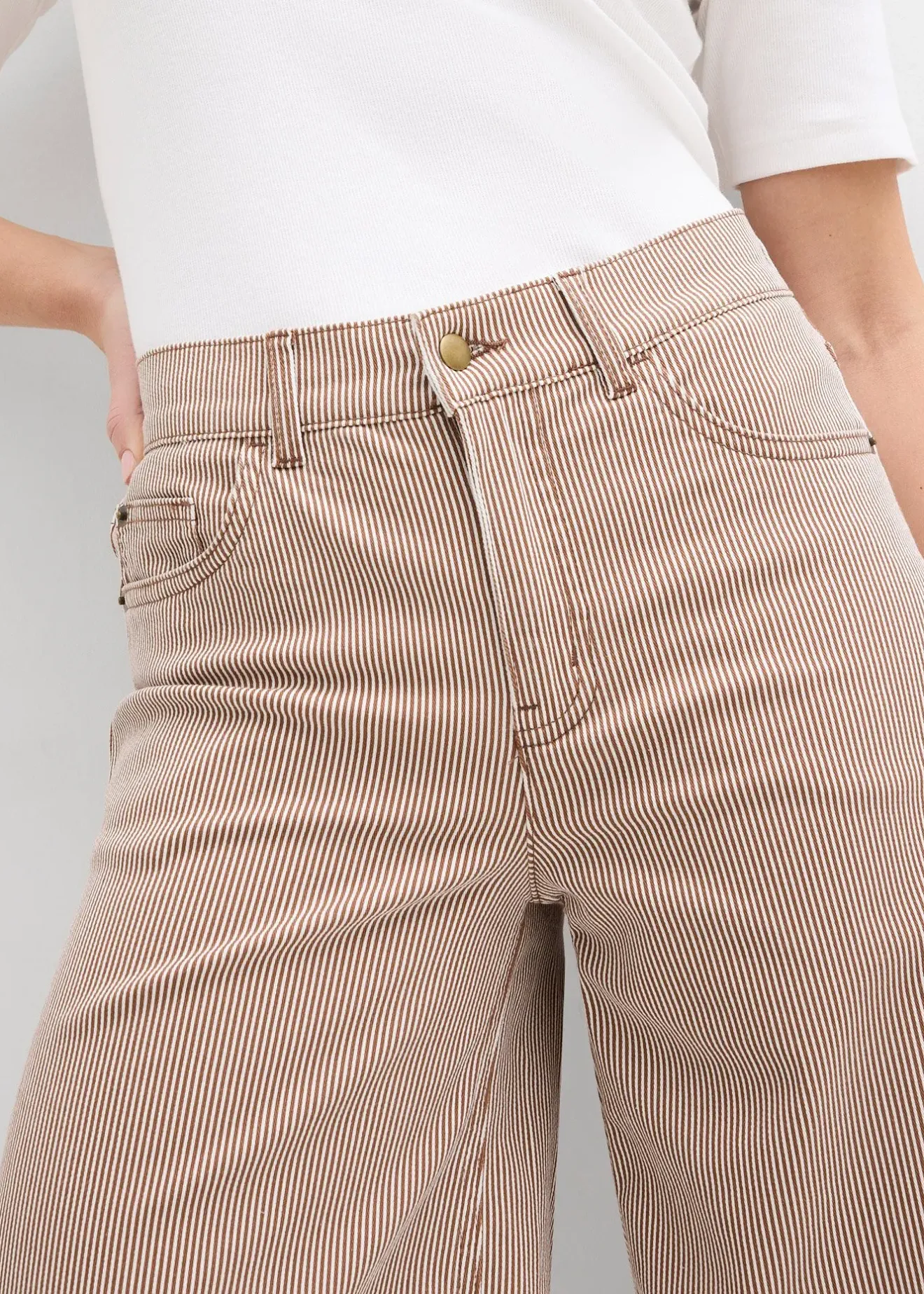 Femme bonprix Pantalons|Pantalon ballon à rayures