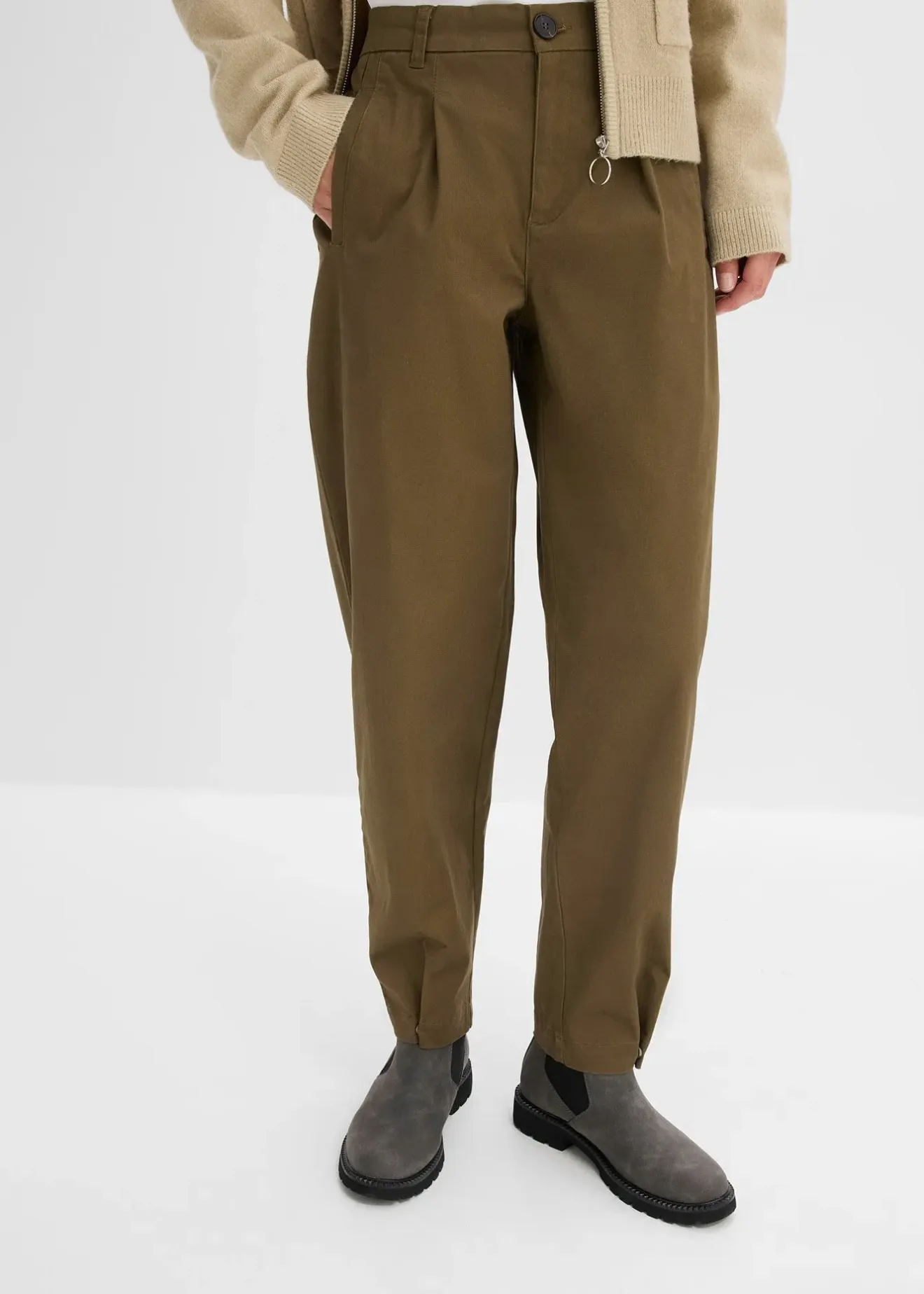 bonprix Pantalon barrel|Femme Pantalons