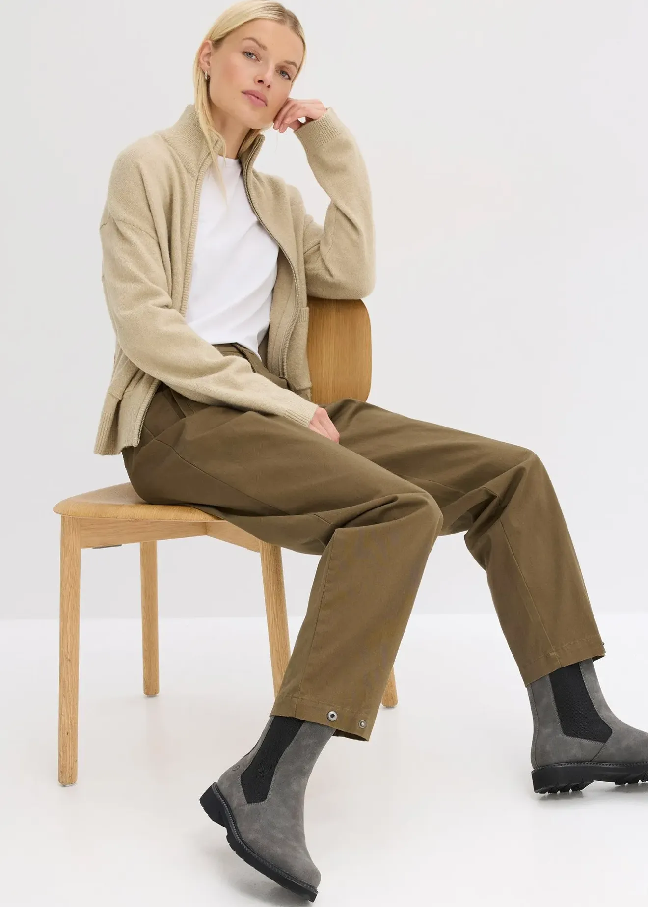 bonprix Pantalon barrel|Femme Pantalons