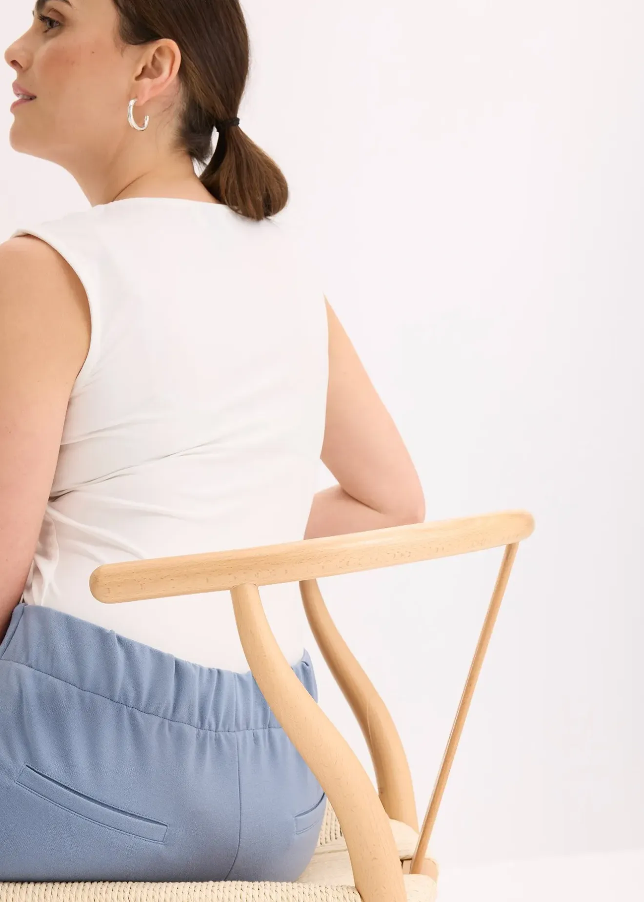 bonprix Pantalon barrel à pinces|Femme Pantalons