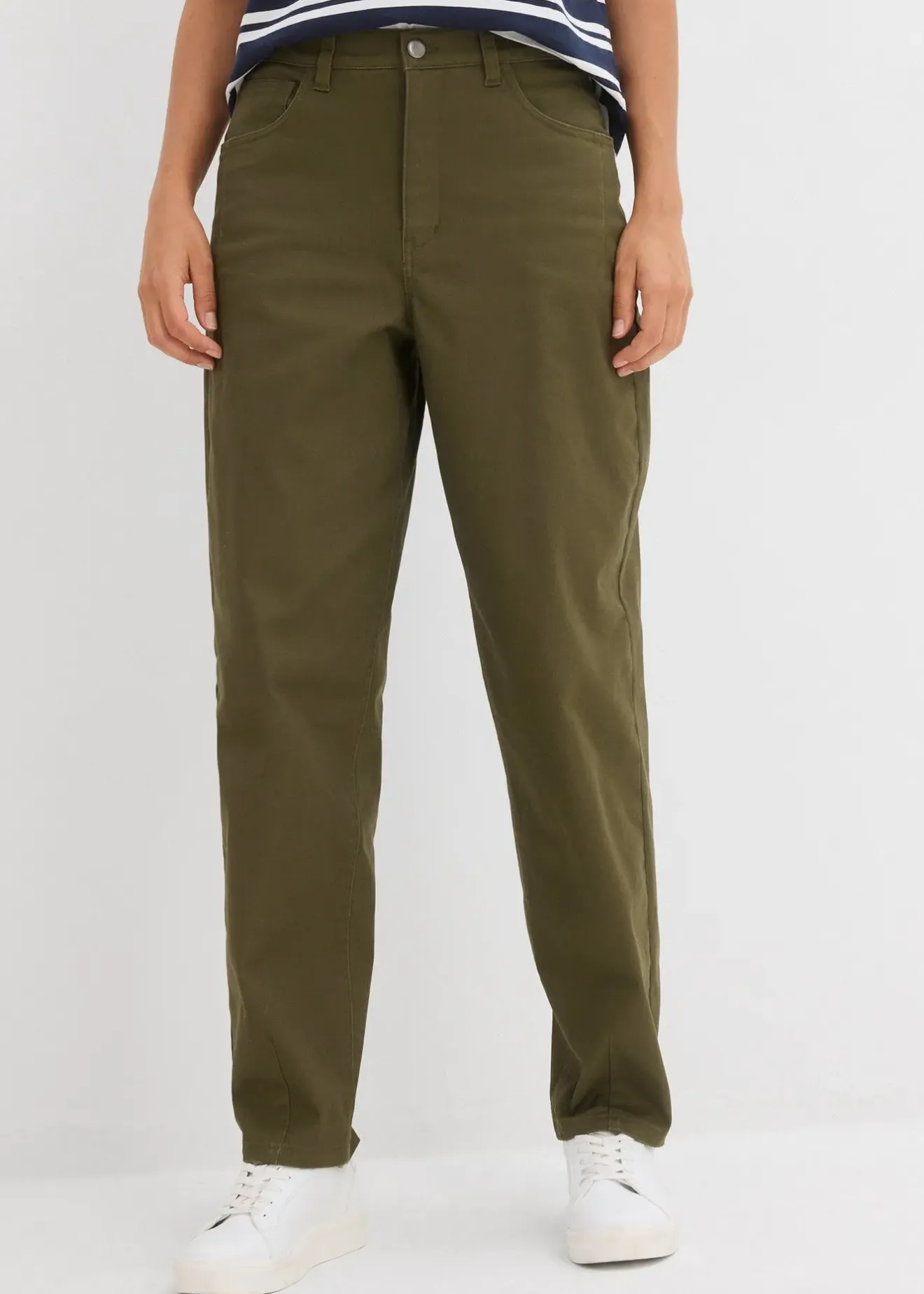 bonprix Pantalon barrel à taille élastiquée|Femme Pantalons