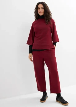 Femme bonprix Pantalons|Pantalon barrel en jersey néoprène