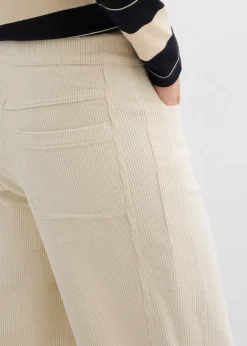 bonprix Pantalon barrel en velours côtelé|Femme Pantalons