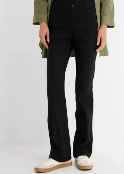 bonprix Pantalon bootcut en bengaline extensible|Femme Pantalons|Tailles Petite