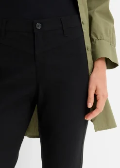 bonprix Pantalon bootcut en bengaline extensible|Femme Pantalons|Tailles Petite