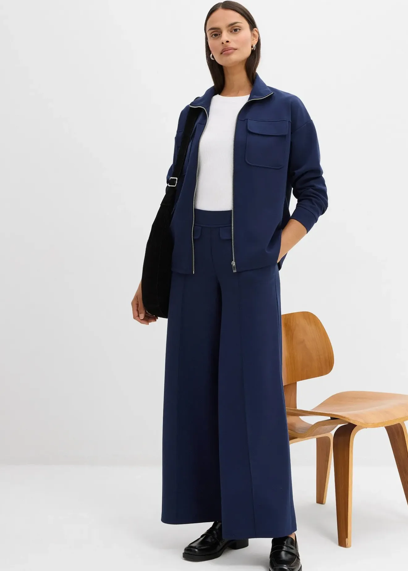 bonprix Pantalon bootcut légèrement brillant|Femme Pantalons