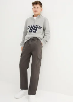 Enfant bonprix Vêtements Enfant|Garçons 9-16 Ans·Pantalons|Pantalon cargo 100% coton, coupe droite et loose