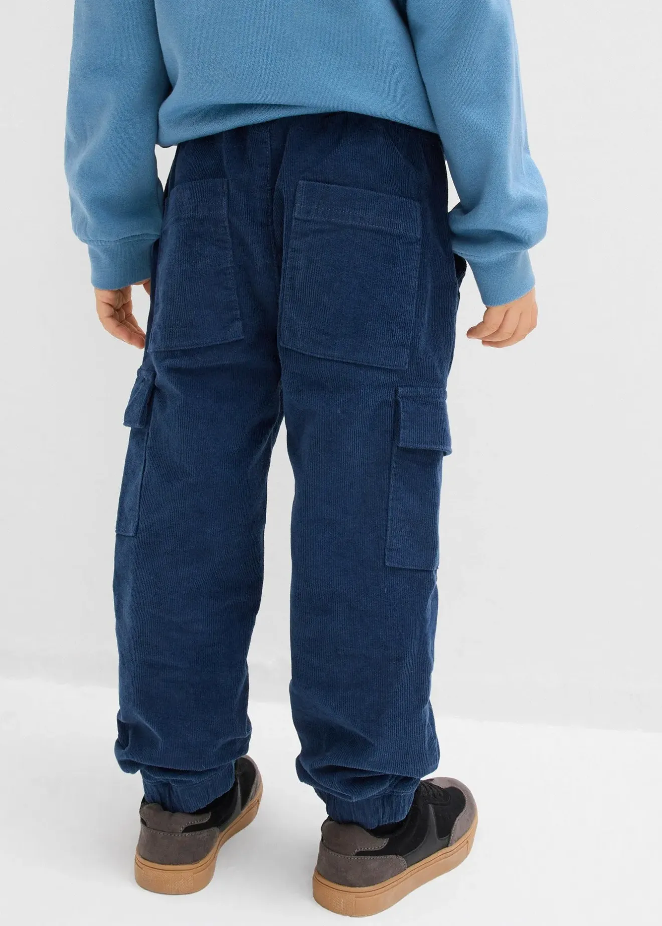 Enfant bonprix Vêtements Enfant|Garçons 2-8 Ans·Jeans & Pantalons|Pantalon cargo chaud en velours côtelé avec doublure jersey