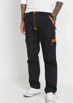 bonprix Pantalon cargo droit et décontracté à taille élastiquée|Homme Pantalons