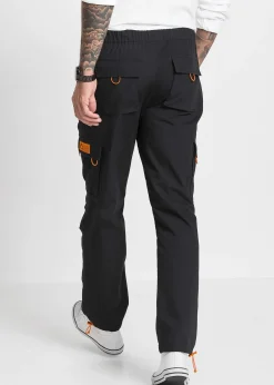 bonprix Pantalon cargo droit et décontracté à taille élastiquée|Homme Pantalons