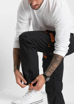 bonprix Pantalon cargo droit et décontracté à taille élastiquée|Homme Pantalons