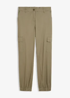 bonprix Pantalon cargo en coton extensible|Femme Pantalons