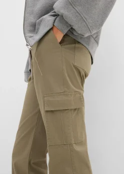 bonprix Pantalon cargo en coton extensible|Femme Pantalons