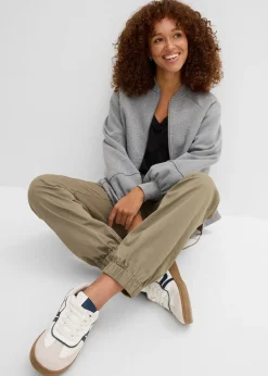 bonprix Pantalon cargo en coton extensible|Femme Pantalons