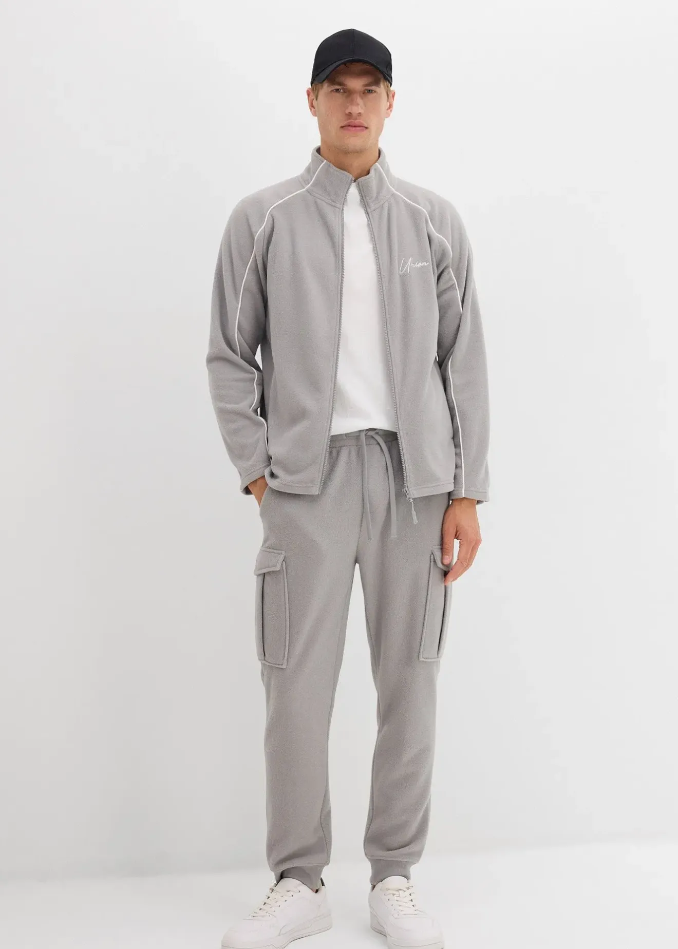 Homme bonprix Vêtements Thermiques|Vêtements De Plein Air|Pantalon cargo en polaire chaude, regular