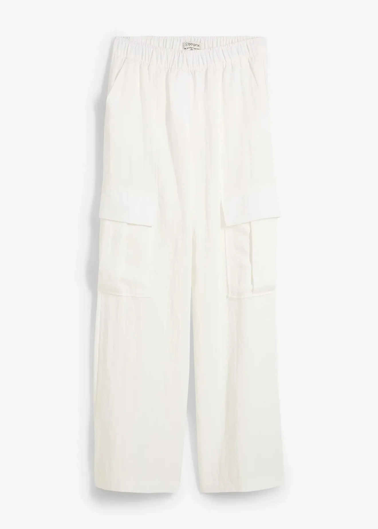 Femme bonprix Pantalons|Pantalon cargo fluide en Lyocell mélangé