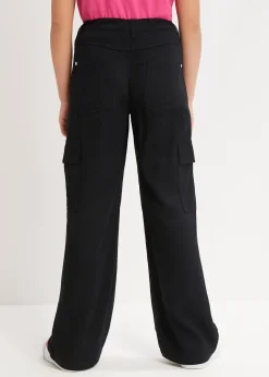 bonprix Pantalon cargo large en viscose fluide|Enfant Vêtements Enfant|Filles 9-16 Ans·Pantalons & Leggings