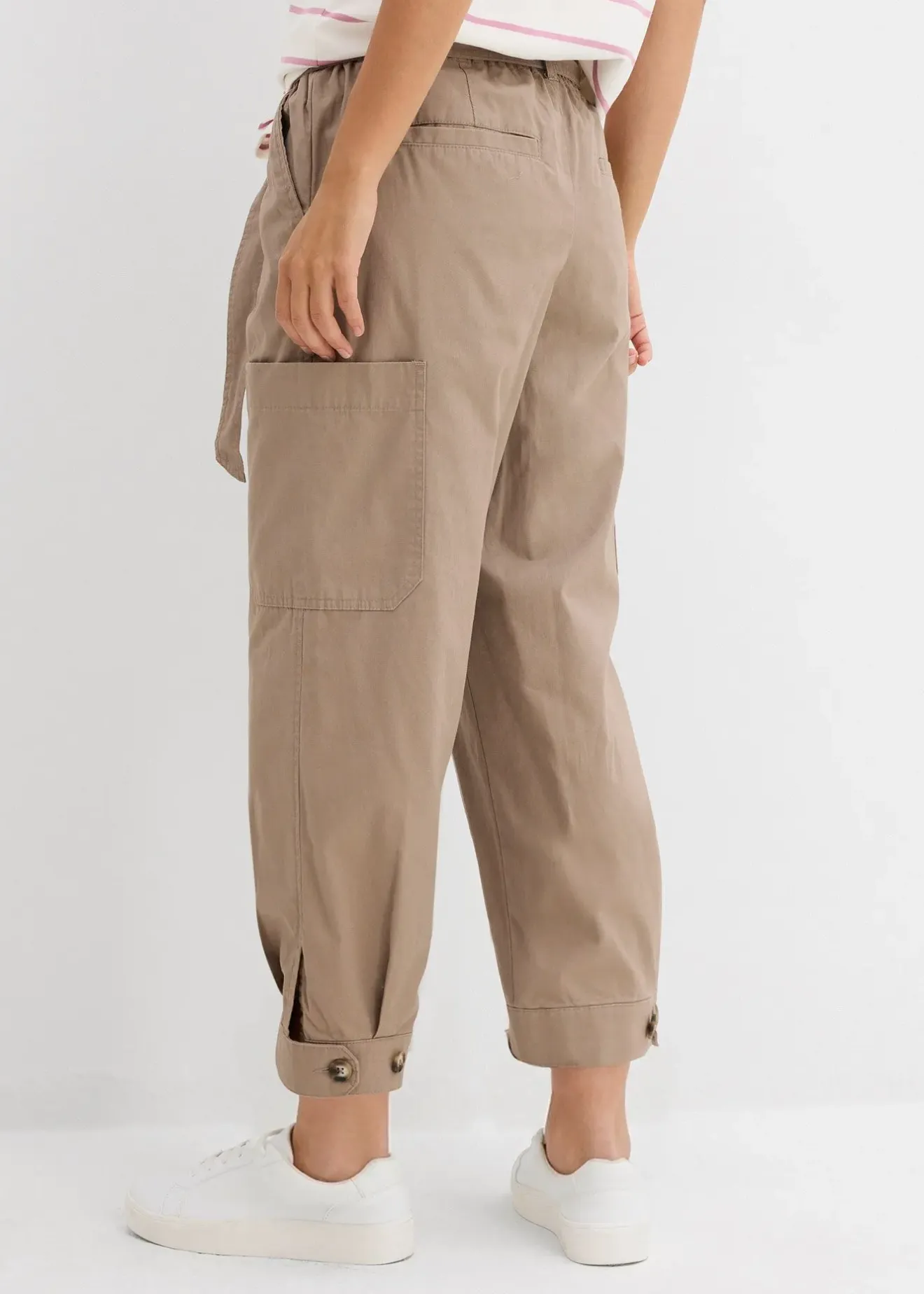 bonprix Pantalon cargo raccourci|Femme Pantalons