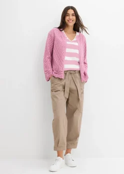 bonprix Pantalon cargo raccourci|Femme Pantalons