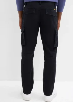 bonprix Pantalon cargo regular en coton extensible et robuste, droit|Homme Vêtements De Plein Air|Pantalons