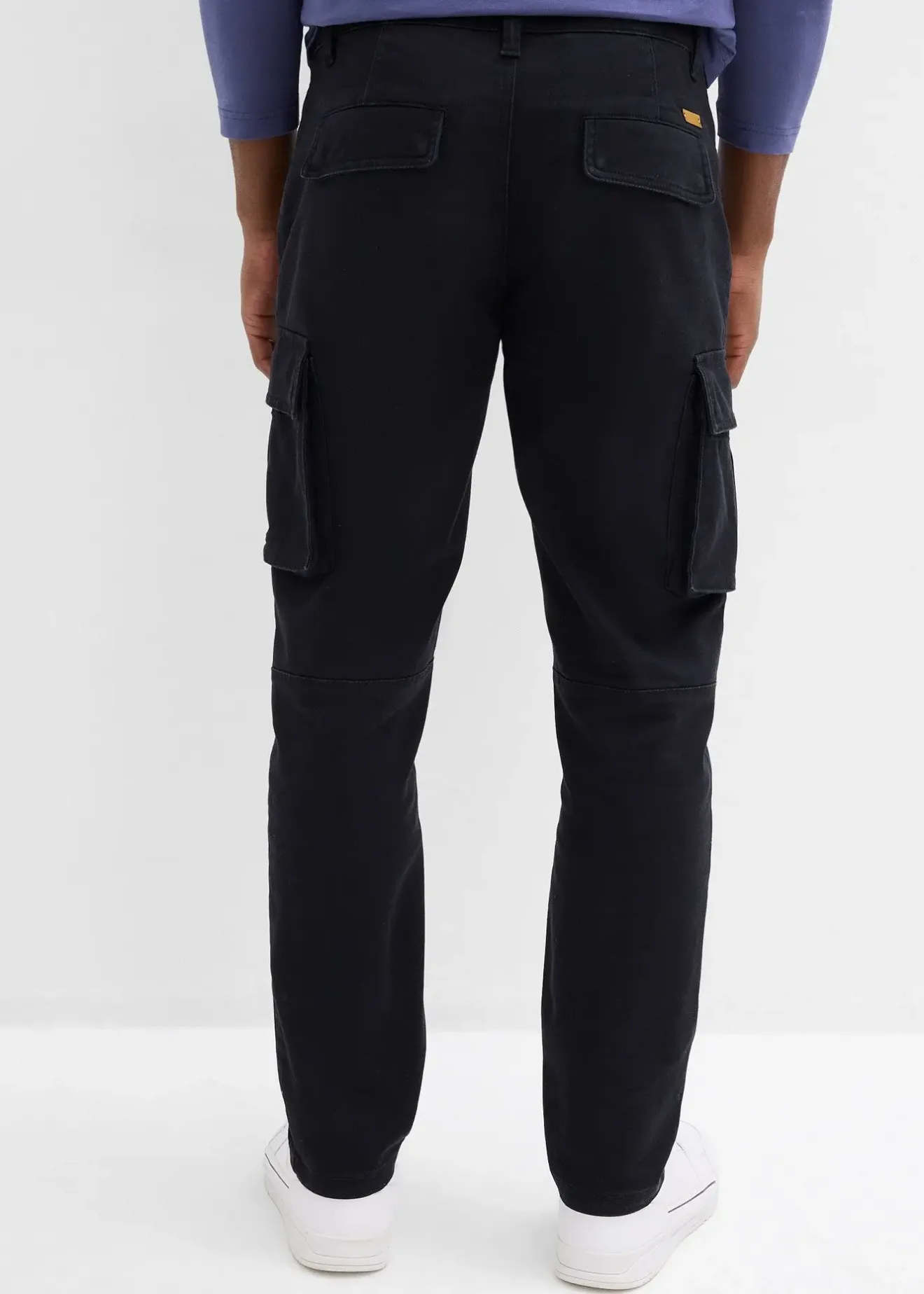 bonprix Pantalon cargo regular en coton extensible et robuste, droit|Homme Vêtements De Plein Air|Pantalons