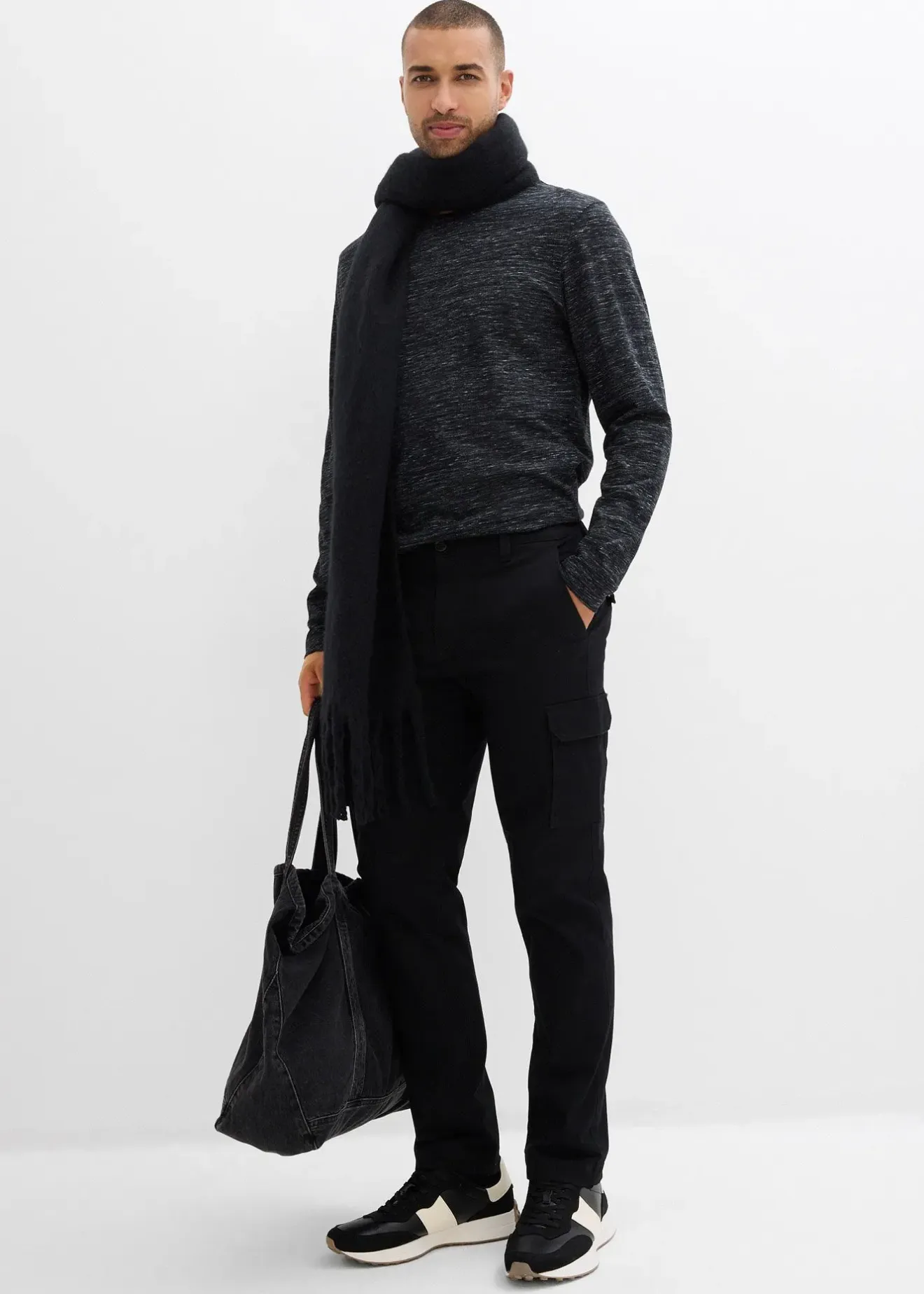 Homme bonprix Vêtements Thermiques|Vêtements De Plein Air|Pantalon cargo thermique regular, extensible, droit