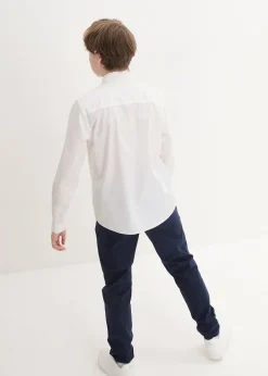 bonprix Pantalon chino, chemise manches longues et cravate (ens. 3 pces)|Enfant Vêtements Enfant|Garçons 9-16 Ans·Costumes & Chemises