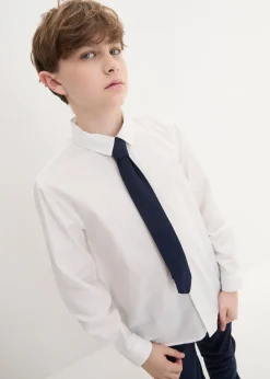 bonprix Pantalon chino, chemise manches longues et cravate (ens. 3 pces)|Enfant Vêtements Enfant|Garçons 9-16 Ans·Costumes & Chemises