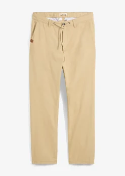 bonprix Pantalon chino droit et ample, 100% coton|Homme Pantalons