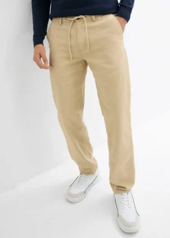 bonprix Pantalon chino droit et ample, 100% coton|Homme Pantalons