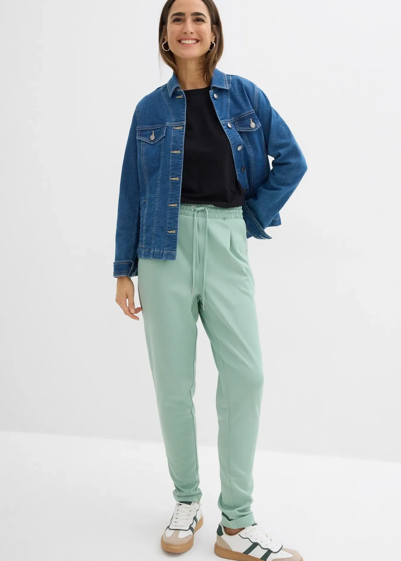 bonprix Pantalon chino en néoprène|Femme Basiques|Pantalons